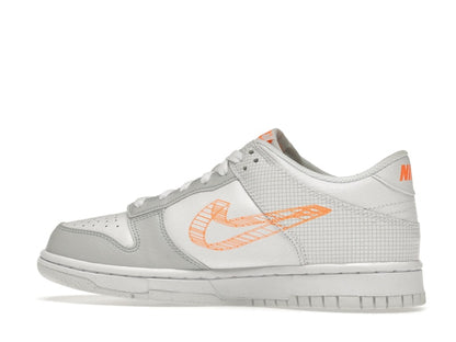 Nike Dunk Low SE 3D Swoosh Pure Platinum Total Orange (GS)