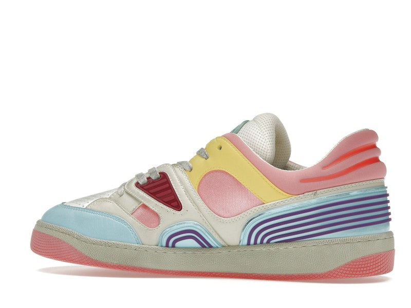 Gucci Basket Low-Top Sneaker Light Blue Demetra Pink (Women's)