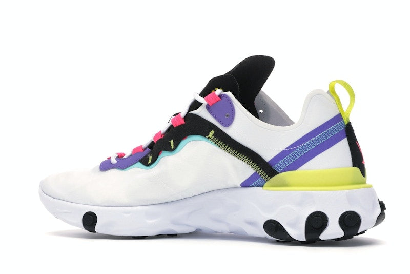 Nike React Element 55 White Psychic Purple Hyper Pink