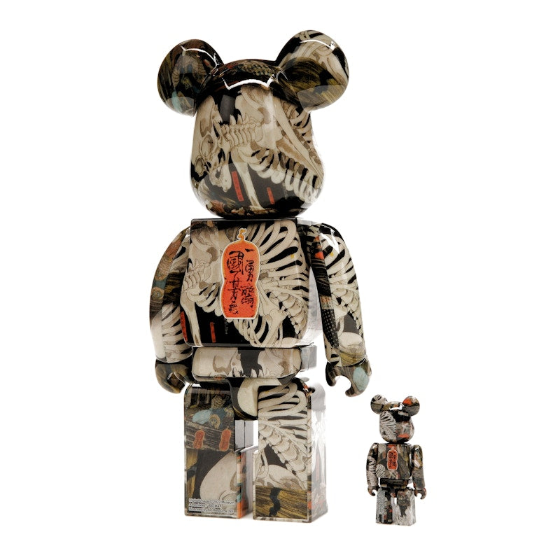 Bearbrick Utagawa Kuniyoshi (The Haunted Old Palace at Soma) 100% & 400% Set
