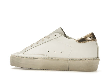 Golden Goose Hi Star White Glitter Gold (Women's)