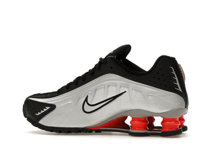 Nike Shox R4 Metallic Silver Black Picante Red (GS)