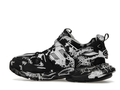 Balenciaga Track Graffiti Black White