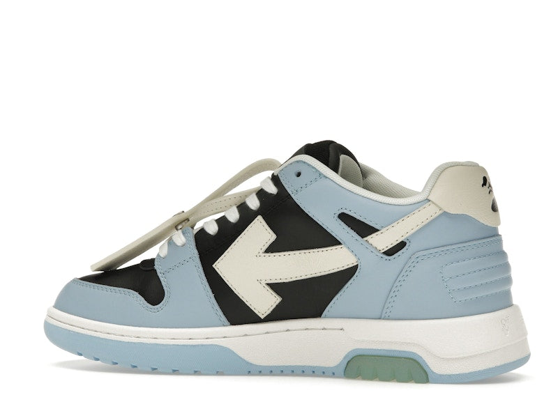 OFF-WHITE Out Of Office OOO Low Tops Light Blue Black