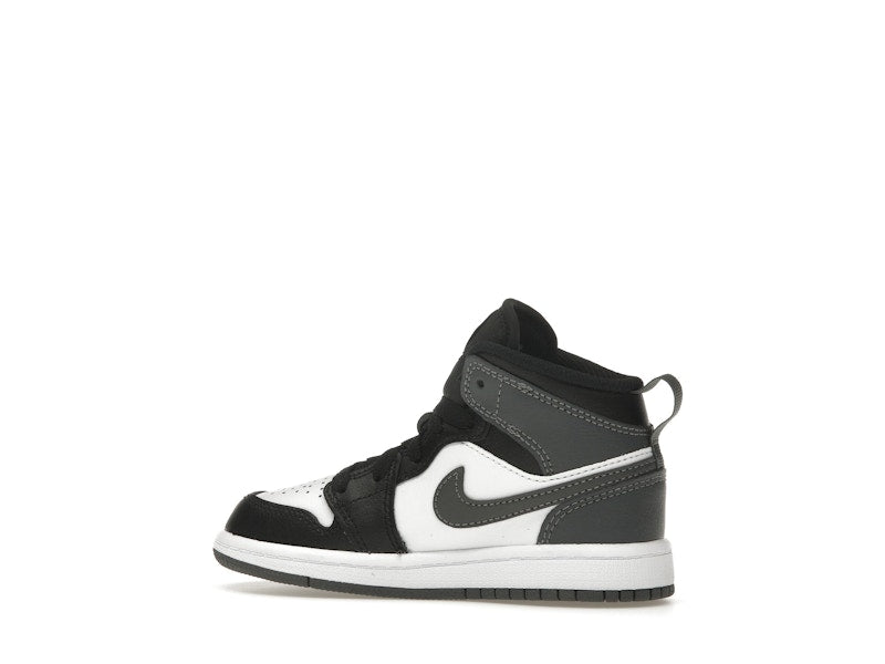Jordan 1 Mid Black White Iron Grey (PS)