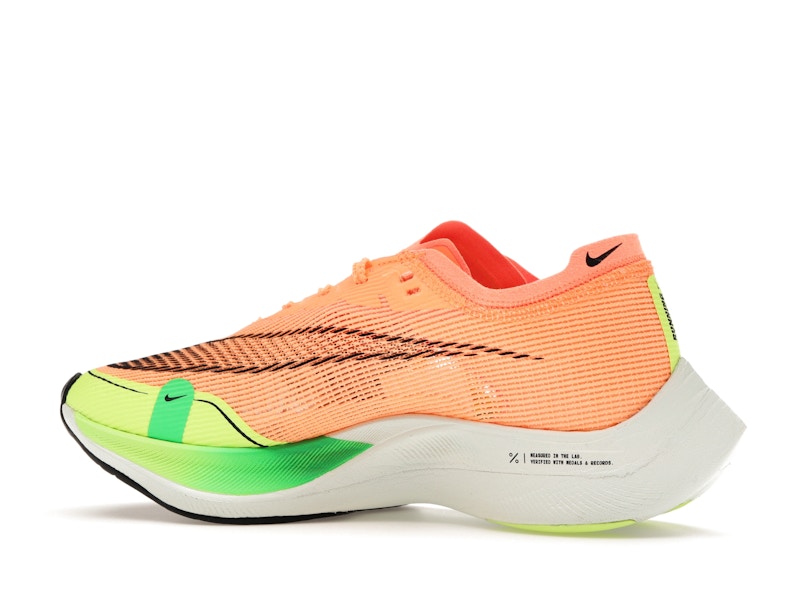 Nike ZoomX Vaporfly Next% 2 Peach Cream Green Shock (Women's)