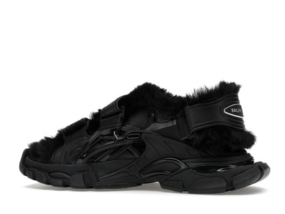 Balenciaga Track Sandal Fake Fur Black (Women's)