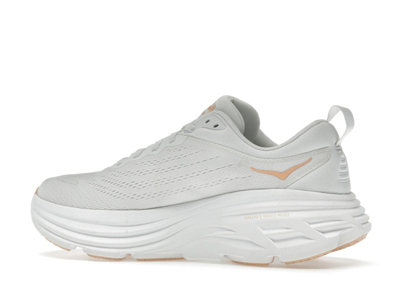 Hoka One One Bondi 8 White Cantaloupe (Women's)