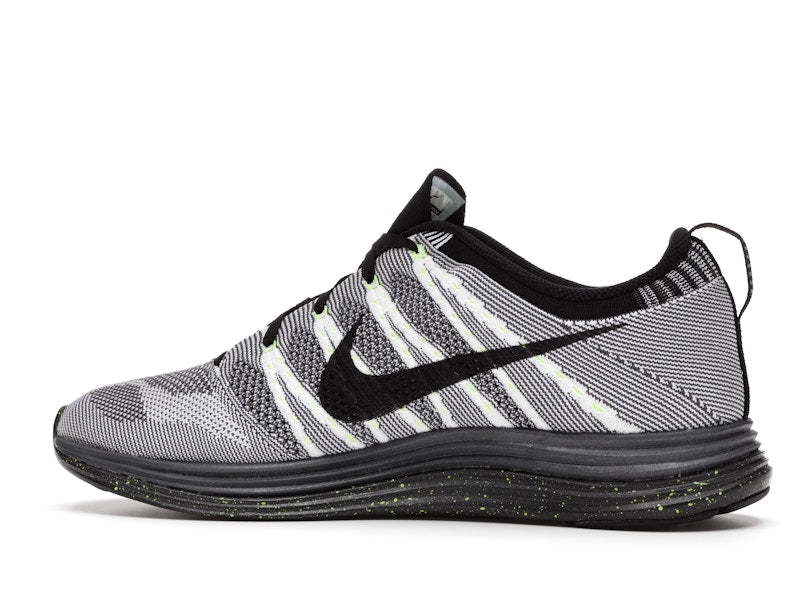 Nike Flyknit Lunar1+ White Black Volt