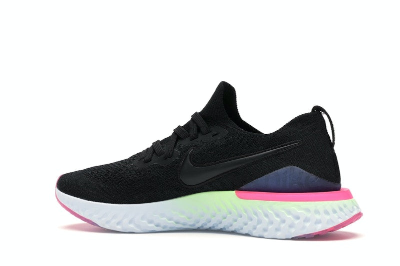 Nike Epic React Flyknit 2 Black Sapphire Hyper Pink (Women's)
