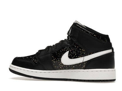 Jordan 1 Mid Black Speckle (GS)