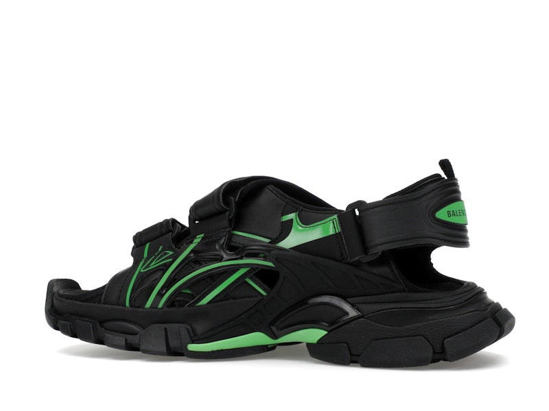 Balenciaga Track Sandal Black/Fluo Green