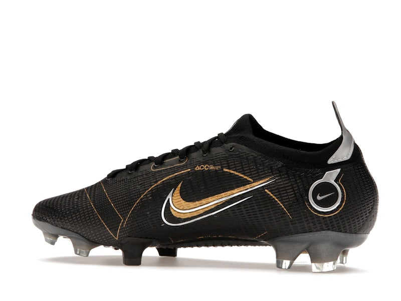 Nike Mercurial Vapor 14 Elite FG Black Metallic Silver Cave Stone Metallic Gold