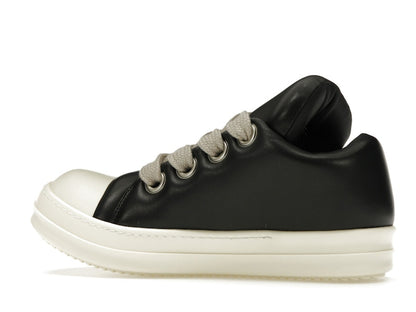 Rick Owens Jumbo Lace Padded Sneaks Low Black Milk