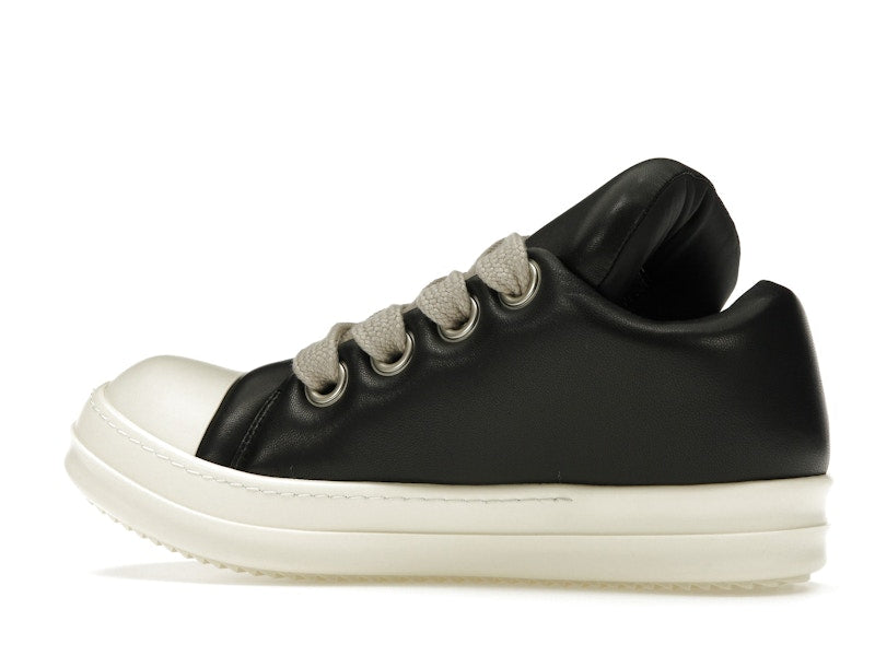 Rick Owens Jumbo Lace Padded Sneaks Low Black Milk