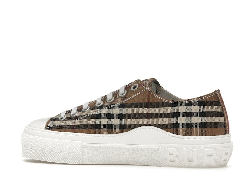 Burberry Vintage Check Cotton Sneakers Birch Brown