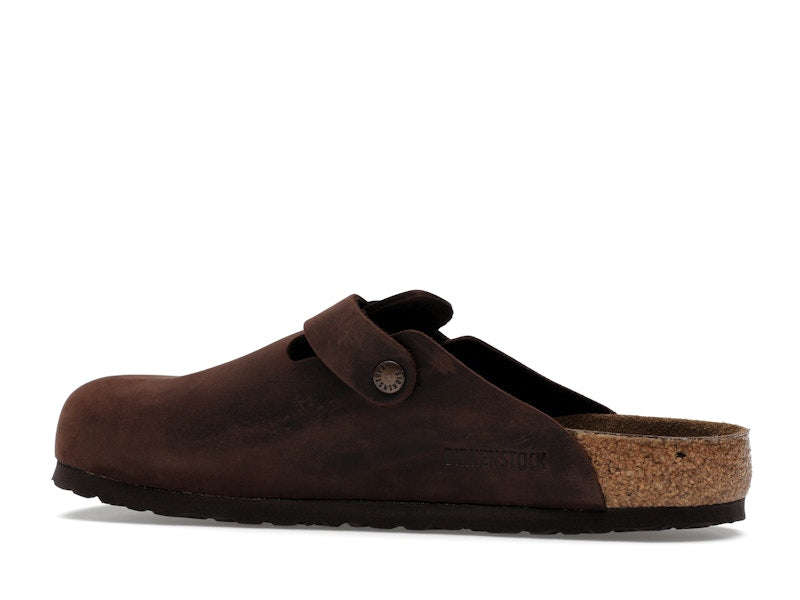 Birkenstock Boston Soft Footbed Oiled Leather Habana Brown