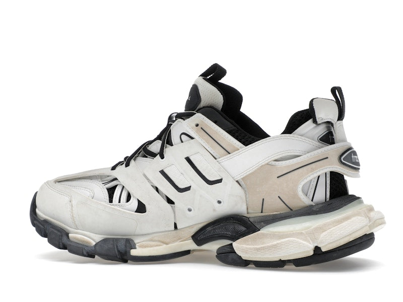 Balenciaga Track Worn Out In White Black