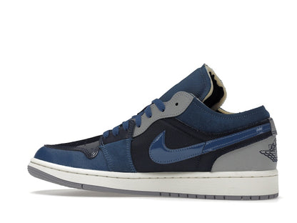 Jordan 1 Low SE Craft Obsidian French Blue Ashen Slate White