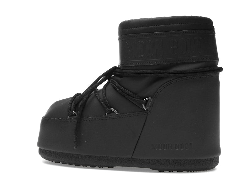 Moon Boot Icon Rubber Low Boot Black