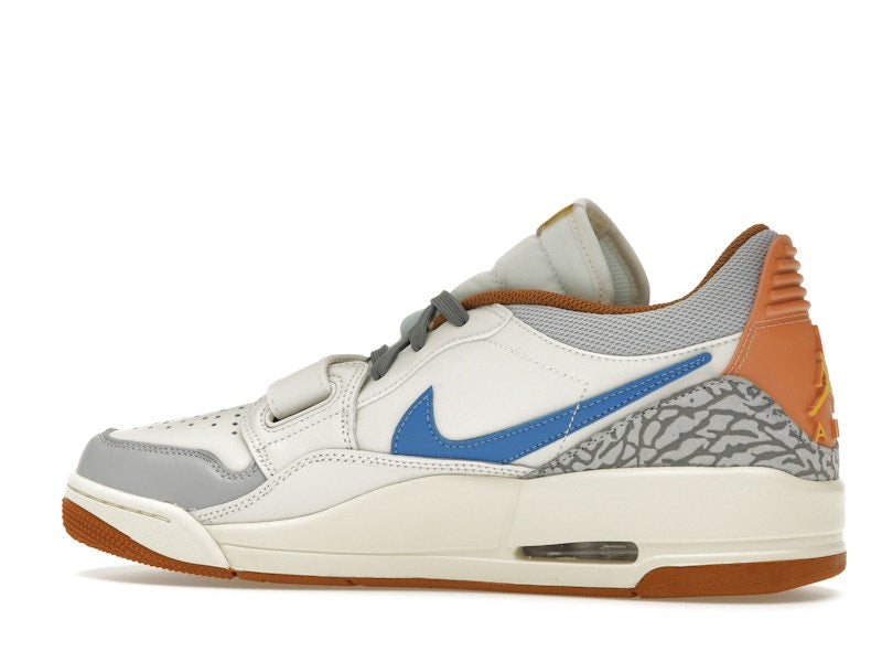 Jordan Legacy 312 Low Phantom Amber Brown Star Blue