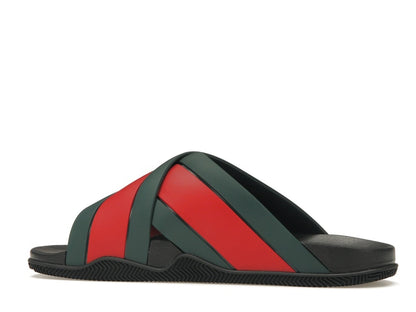 Gucci Web Slide Black Rubber
