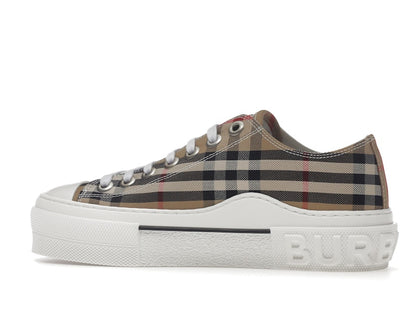 Burberry Vintage Check Cotton Sneakers Archive Beige White (Women's)