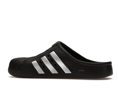adidas Adilette Clog Black Silver