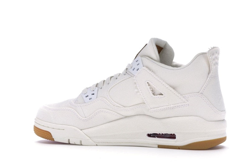 Jordan 4 Retro Levi's White (GS) (Blank Tag)