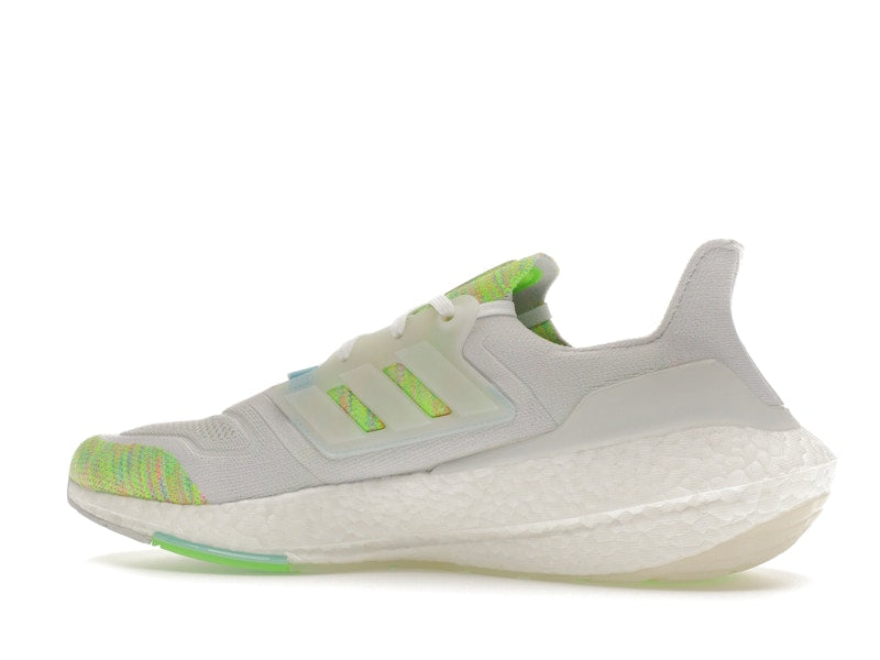 adidas Ultra Boost 22 White Bliss Blue Solar Green