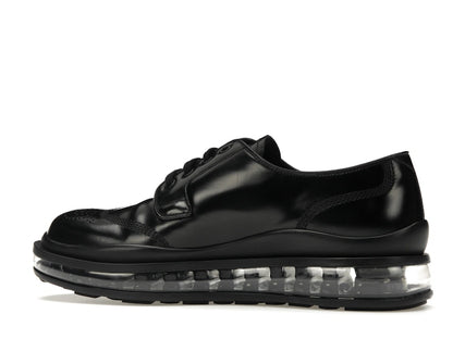 Prada Lace-Up Derby Black Brushed Leather