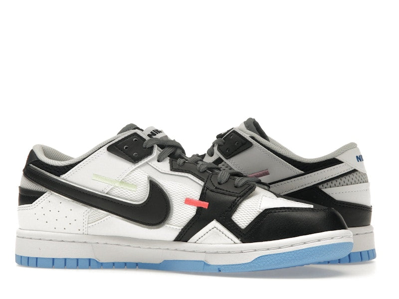 Nike Dunk Low Scrap Black Neutral Grey University Blue White
