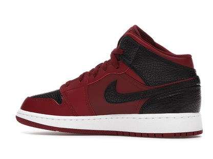 Jordan 1 Mid Team Red Black White (GS)