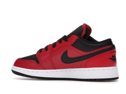 Jordan 1 Low Gym Red Black Pebbled (GS)