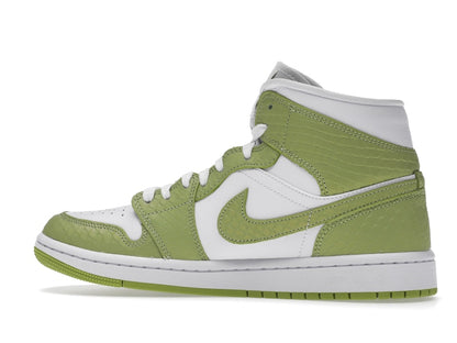 Jordan 1 Mid Green Python (Women's)