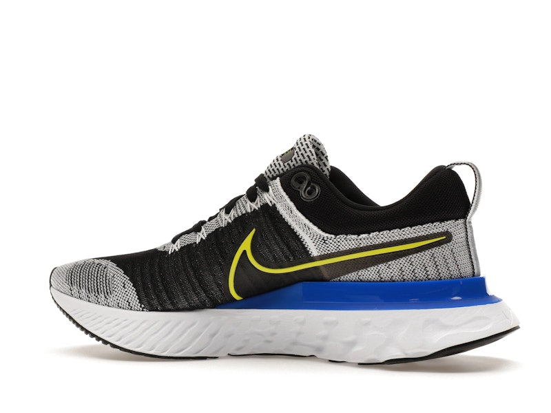 Nike React Infinity Run Flyknit 2 Black White Racer Blue Cyber