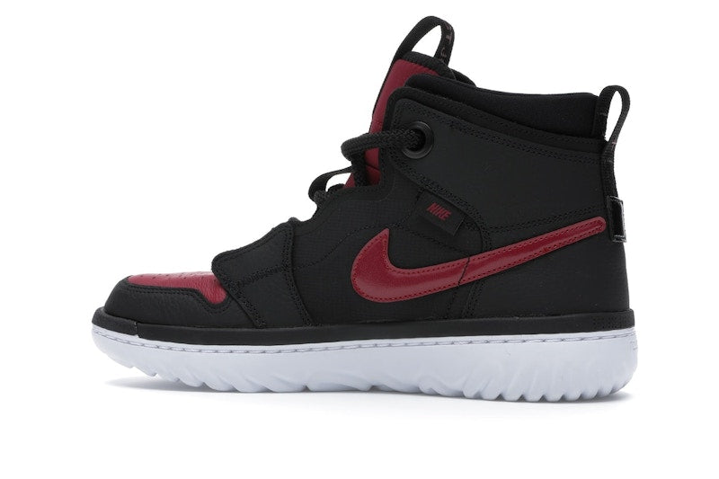 Jordan 1 High React Black Noble Red
