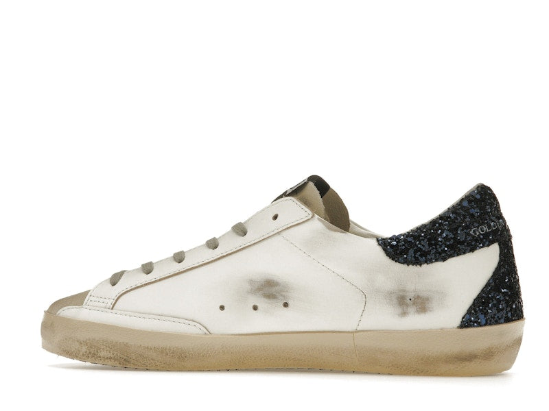 Golden Goose Super-Star White Blue Glitter (Women's)