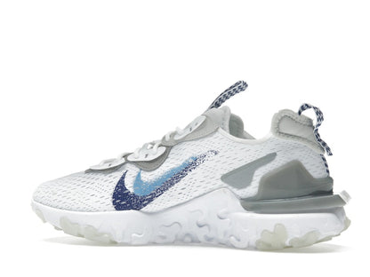 Nike React Vision White Double Blue Swoosh