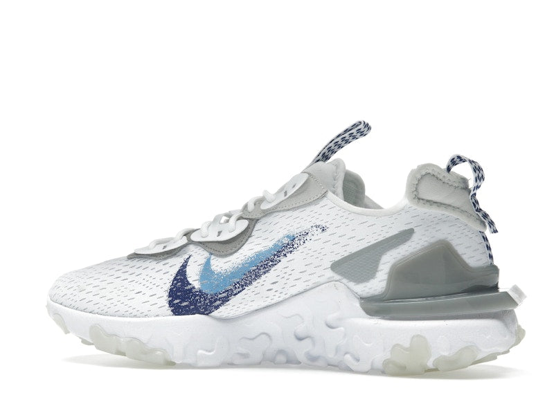 Nike React Vision White Double Blue Swoosh
