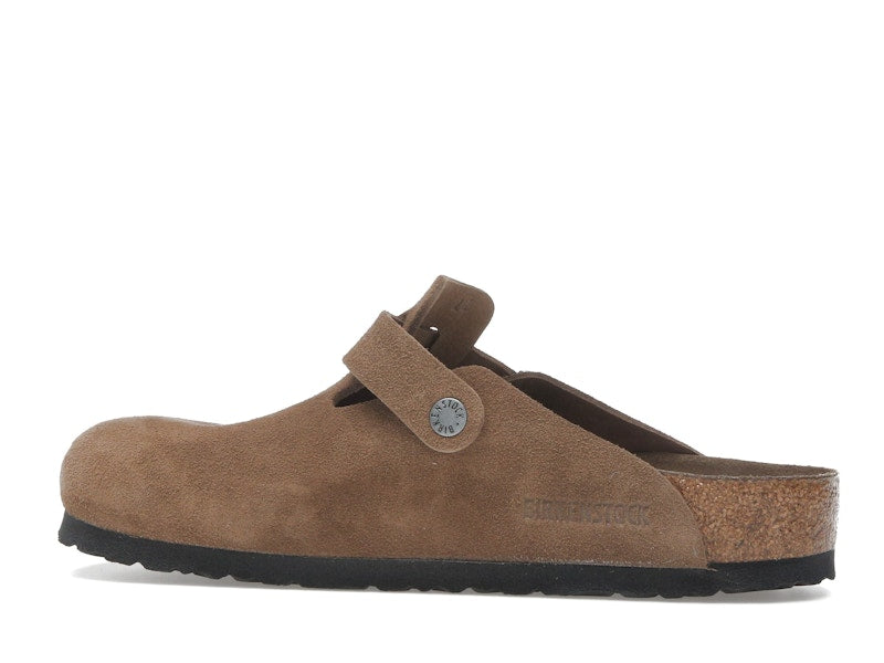 Birkenstock Boston Soft Footbed Suede Dark Tea Tonal