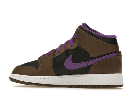 Jordan 1 Mid Purple Mocha (GS)
