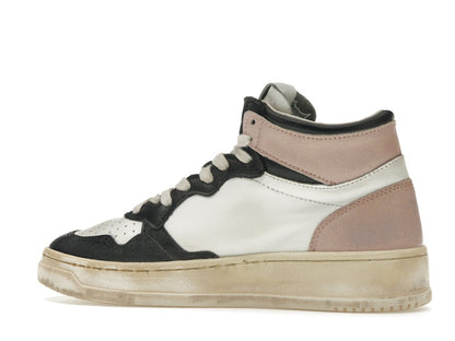 Autry Medalist Leather Mid Super Vintage White Pink Black (Women's)