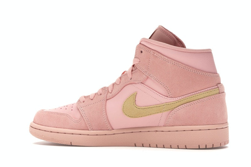 Jordan 1 Mid Coral Gold