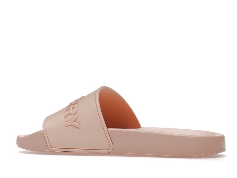 Burberry Embossed Logo Slides Peach Pink (Women's)