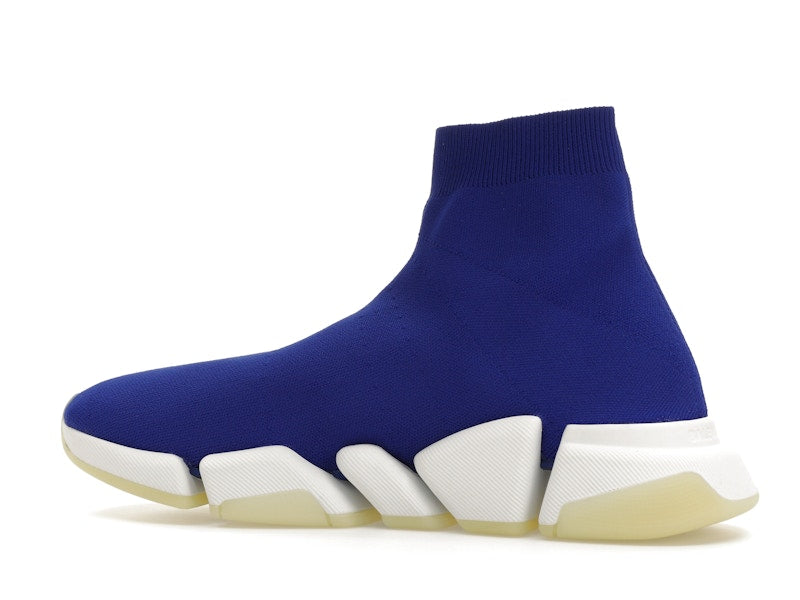 Balenciaga Speed 2.0 Recycled Knit Blue Glow