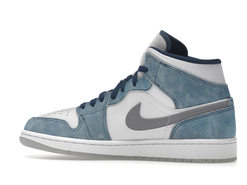 Jordan 1 Mid French Blue Fire Red