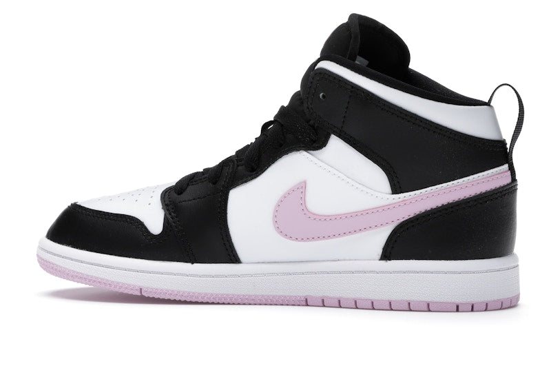 Jordan 1 Mid White Black Light Arctic Pink (PS)