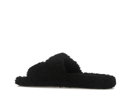 Balenciaga Paris Furry Slide Black (Women's)