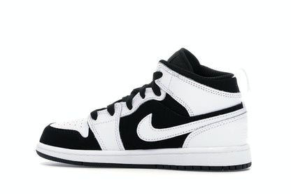 Jordan 1 Mid White Black (PS)